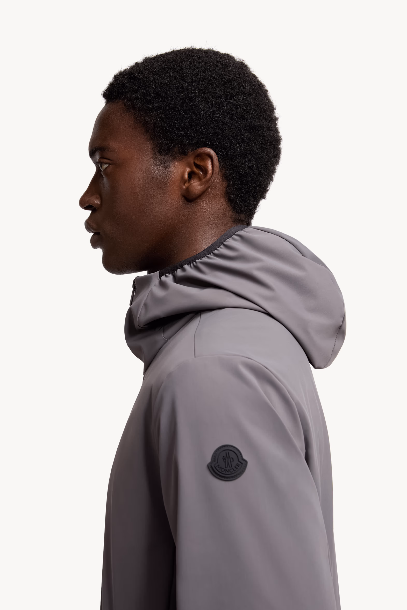 Batisse Hooded Short Down Jacket Men Dark Grey Moncler 4